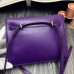 Replica Handbag Store Kelly Danse Bag In Purple Swift Leather