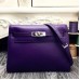 Replica Handbag Store Kelly Danse Bag In Purple Swift Leather