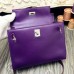 Replica Handbag Store Kelly Danse Bag In Purple Swift Leather