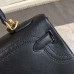 Replica Handbag Store Kelly Ghillies 28cm In Black Swift Leather