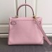 Replica Handbag Store Kelly Ghillies 28cm In Pink Swift Leather