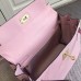 Replica Handbag Store Kelly Ghillies 28cm In Pink Swift Leather