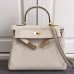 Replica Handbag Store Kelly Ghillies 28cm In Ivory Swift Leather