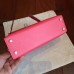 Replica Handbag Store Rose Lipstick Chevre Kelly Mini II 20cm Handmade Bag