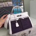 Replica Handbag Store White Kelly Lakis 32cm Toile and Swift Bag