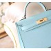 Replica Handbag Store Blue Zephyr Epsom Kelly Mini II 20cm Handmade Bag