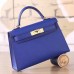 Replica Handbag Store Electric Blue Epsom Kelly Mini II 20cm Handmade Bag
