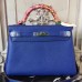 Replica Handbag Store Blue Electric Clemence Kelly 28cm Bag Replica Handbag Store Blue Electric Clemence Kelly 28cm Bag