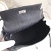 Replica Handbag Store Black Kelly 28cm Bag With Zigzag Handle