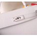 Replica Handbag Store White Epsom Kelly Mini II 20cm Handmade Bag