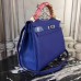 Replica Handbag Store Blue Electric Clemence Kelly 32cm Retourne Bag