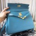 Replica Handbag Store Blue Jean Clemence Kelly 32cm Retourne Bag