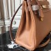 Replica Handbag Store Brown Clemence Kelly 32cm Retourne Bag