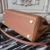 Replica Handbag Store Brown Clemence Kelly 32cm Retourne Bag