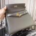 Replica Handbag Store Grey Clemence Kelly 32cm Retourne Bag