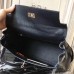 Replica Handbag Store Black Clemence Kelly 32cm Retourne Bag