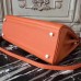 Replica Handbag Store Orange Clemence Kelly 32cm Retourne Bag