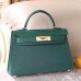 Replica Handbag Store Malachite Chevre Kelly Mini II 20cm Handmade Bag