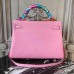 Replica Handbag Store Pink Clemence Kelly 32cm Retourne Bag