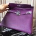 Replica Handbag Store Purple Clemence Kelly 32cm Retourne Bag