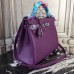 Replica Handbag Store Purple Clemence Kelly 32cm Retourne Bag