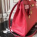 Replica Handbag Store Red Clemence Kelly 32cm Retourne Bag