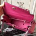 Replica Handbag Store Rose Red Clemence Kelly 32cm Retourne Bag