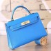 Replica Handbag Store Blue Hydra Chevre Kelly Mini II 20cm Handmade Bag Replica Handbag Store Blue Hydra Chevre Kelly Mini II 20cm Handmade Bag