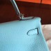 Replica Handbag Store Blue Atoll Clemence Kelly 25cm Retourne Handmade Bag