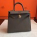 Replica Handbag Store Etoupe Epsom Kelly 25cm Sellier Handmade Bag