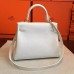 Replica Handbag Store White Clemence Kelly Retourne 28cm Handmade Bag Replica Handbag Store White Clemence Kelly Retourne 28cm Handmade Bag