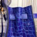 Replica Handbag Store Kelly 32cm Bag In Blue Electric Crocodile Leather