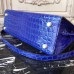 Replica Handbag Store Kelly 32cm Bag In Blue Electric Crocodile Leather