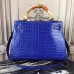 Replica Handbag Store Kelly 32cm Bag In Blue Electric Crocodile Leather