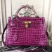 Replica Handbag Store Kelly 32cm Bag In Fuchsia Crocodile Leather