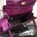 Replica Handbag Store Kelly 32cm Bag In Fuchsia Crocodile Leather