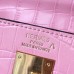 Replica Handbag Store Kelly 32cm Bag In Pink Crocodile Leather