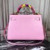 Replica Handbag Store Kelly 32cm Bag In Pink Crocodile Leather