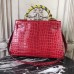 Replica Handbag Store Kelly 32cm Bag In Dark Red Crocodile Leather
