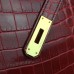 Replica Handbag Store Kelly 32cm Bag In Dark Red Crocodile Leather