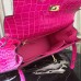 Replica Handbag Store Kelly 32cm Bag In Rose Red Crocodile Leather