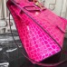 Replica Handbag Store Kelly 32cm Bag In Rose Red Crocodile Leather
