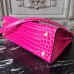 Replica Handbag Store Kelly 32cm Bag In Rose Red Crocodile Leather