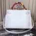 Replica Handbag Store Kelly 32cm Bag In White Crocodile Leather