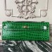 Replica Handbag Store Bambou Crocodile Kelly Cut Clutch Bag Replica Handbag Store Bambou Crocodile Kelly Cut Clutch Bag