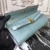 Replica Handbag Store Blue Lin Crocodile Kelly Cut Clutch Bag Replica Handbag Store Blue Lin Crocodile Kelly Cut Clutch Bag