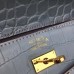 Replica Handbag Store Blue Lin Crocodile Kelly Cut Clutch Bag Replica Handbag Store Blue Lin Crocodile Kelly Cut Clutch Bag