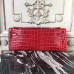 Replica Handbag Store Red Crocodile Kelly Cut Clutch Bag