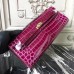 Replica Handbag Store Fuchsia Crocodile Kelly Cut Clutch Bag