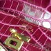 Replica Handbag Store Fuchsia Crocodile Kelly Cut Clutch Bag